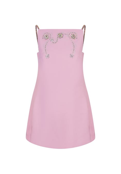 Pink Floral Mini Dress RABANNE | 24PCRO738LA0318P698