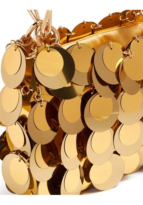 Iconic 1969 Sparkle Discs Nano Bag In Gold RABANNE | 24SSS0137PLX135M756