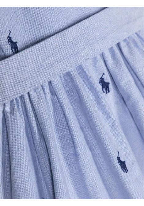 Belted Striped Oxford Shirt Dress In Blue RALPH LAUREN KIDS | 312-934451001