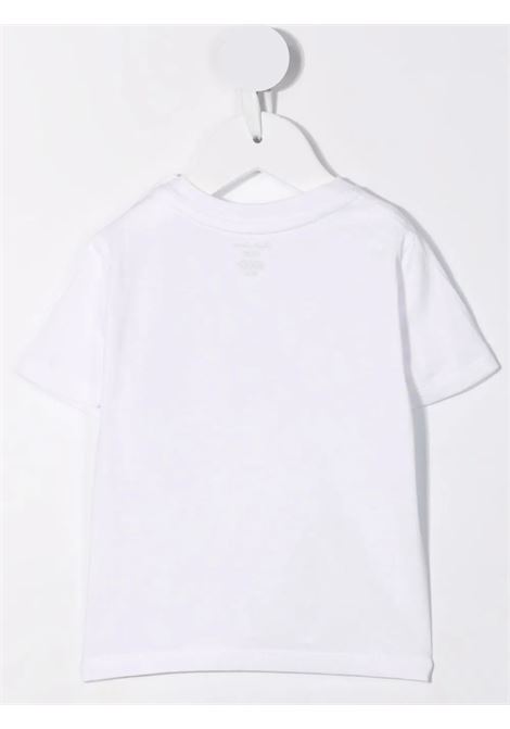 White T-Shirt With Navy Blue Pony RALPH LAUREN KIDS | 320-832904033