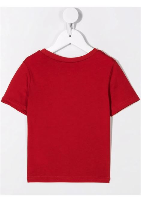 T-Shirt Rossa Con Pony Blu Navy RALPH LAUREN KIDS | 320-832904036