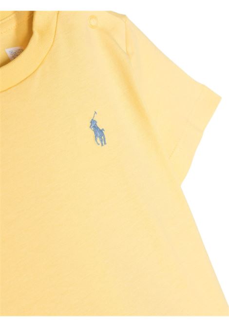 T-Shirt Gialla Con Pony Blu RALPH LAUREN KIDS | 320-832904126