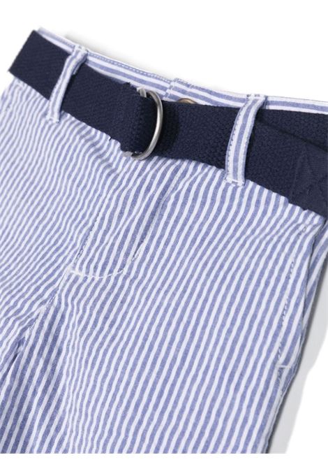 Completo Bianco e Azzurro Con Camicia e Shorts RALPH LAUREN KIDS | 320-902538001