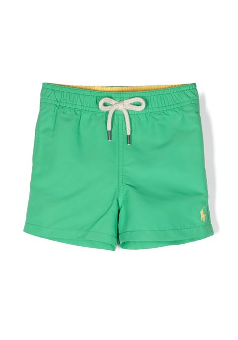 Green Swimwear With Yellow Pony RALPH LAUREN KIDS | 320-934463003