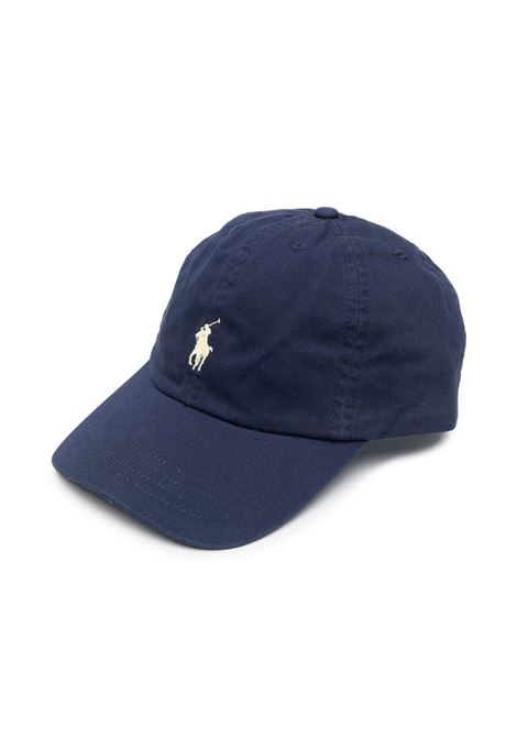 Navy Blue Baseball Hat With White Pony RALPH LAUREN KIDS | 322-552489004