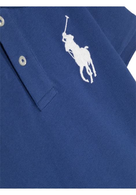 Cobalt Blue Polo Shirt With Pony Motif RALPH LAUREN KIDS | 322-703635103