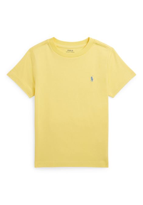 Yellow T-Shirt With Blue Pony RALPH LAUREN KIDS | 322-832904142