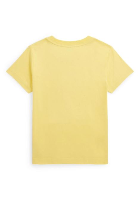 T-Shirt Gialla Con Pony Blu RALPH LAUREN KIDS | 322-832904142