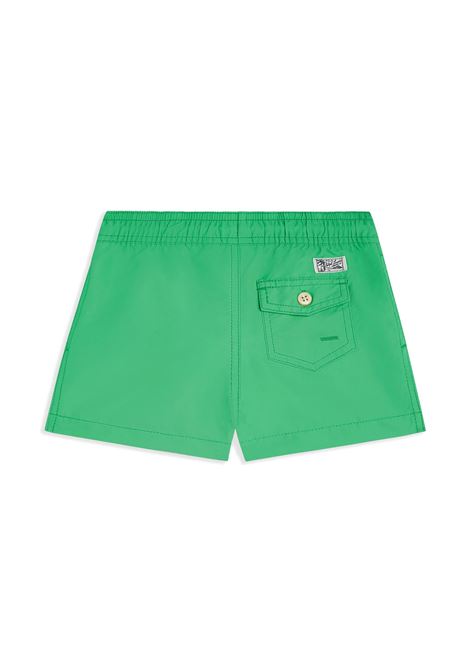 Green Swimwear With Yellow Pony RALPH LAUREN KIDS | 322-934463003