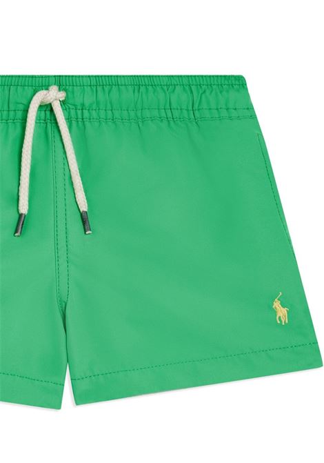 Green Swimwear With Yellow Pony RALPH LAUREN KIDS | 322-934463003