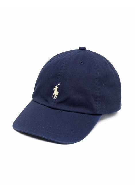 Blue Baseball Hat With Yellow Pony RALPH LAUREN KIDS | 323-552489004