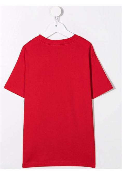 Red T-Shirt With Navy Blue Pony RALPH LAUREN KIDS | 323-832904038