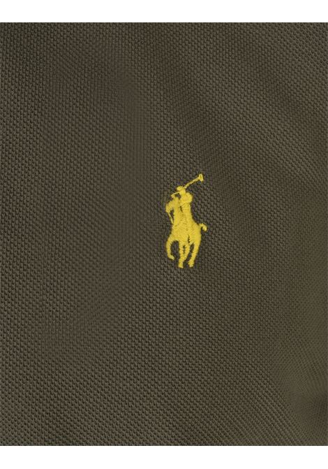Polo In Piqué Slim-Fit Verde Militare RALPH LAUREN | 710-536856352