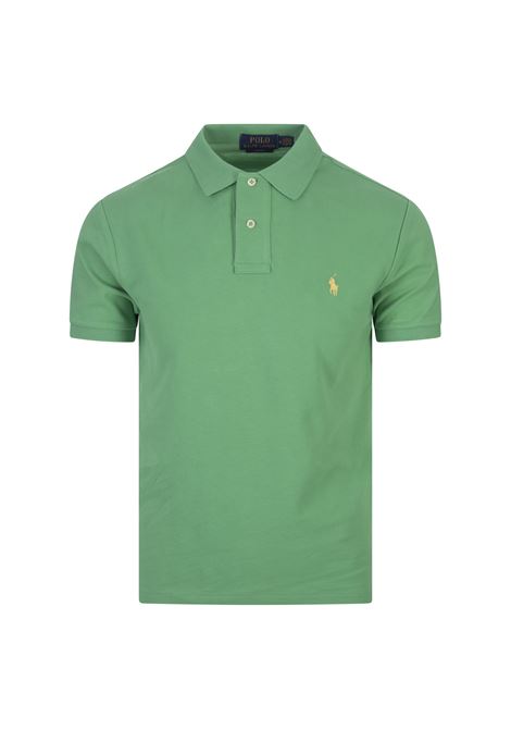 Slim-Fit Polo Shirt In Light Green Piqu? RALPH LAUREN | 710-536856405