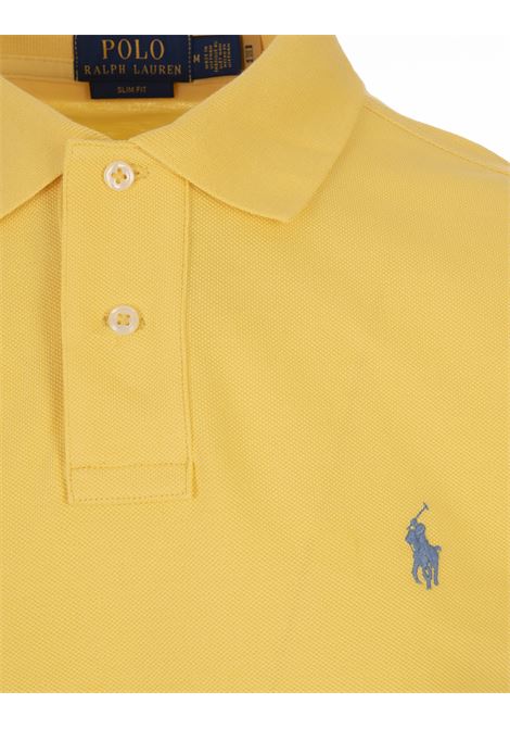 Polo In Piqué Slim-Fit Giallo Oasi RALPH LAUREN | 710-536856407