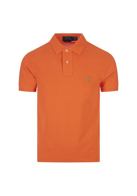 Polo In Piqué Slim-Fit Arancione RALPH LAUREN | 710-536856408
