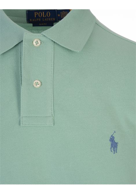 Polo In Piqué Slim-Fit Celadon RALPH LAUREN | 710-536856410