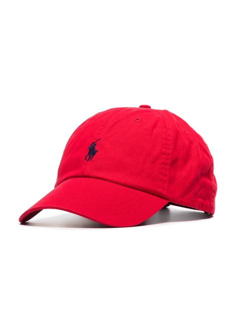Red Baseball Hat With Blue Pony RALPH LAUREN | 710-548524002