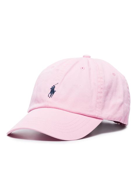 Cappello Da Baseball Rosa Con Pony Blu RALPH LAUREN | 710-548524008
