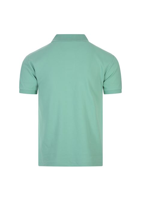 Sunset Green and Pink Slim-Fit Piquet Polo Shirt RALPH LAUREN | 710-795080020