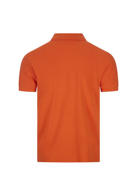 Orange and Blue Slim-Fit Piquet Polo Shirt RALPH LAUREN | 710-795080025