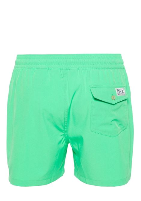 Green Swim Shorts With Embroidered Pony RALPH LAUREN | 710-910260011