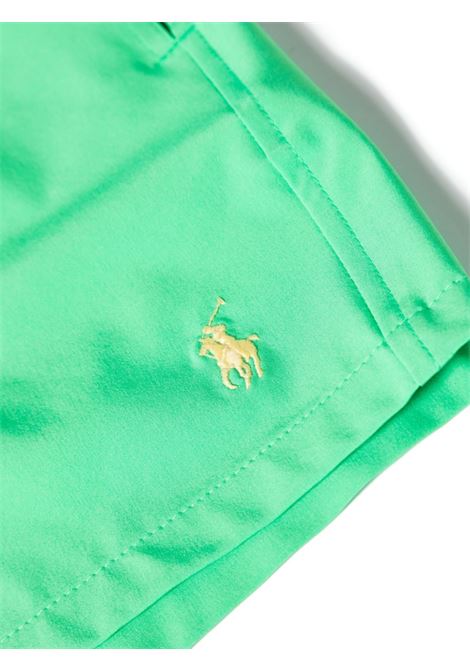 Green Swim Shorts With Embroidered Pony RALPH LAUREN | 710-910260011