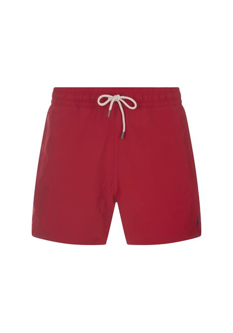 Red Swim Shorts With Embroidered Pony RALPH LAUREN | 710-910260016