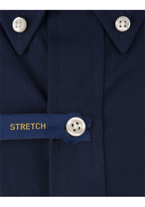 Camicia Slim Fit In Cotone Stretch Blu RALPH LAUREN | 710-928254001