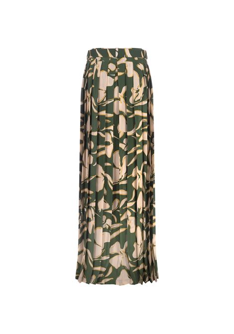 Rosie Long Skirt In Green Floral RAQUEL DINIZ | 8L000033363B