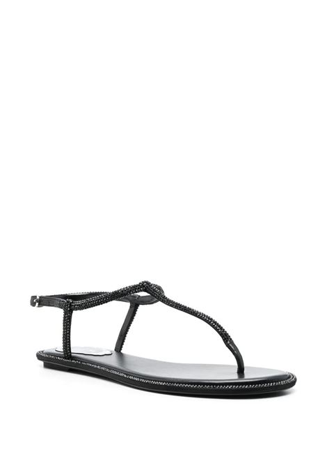 Black Diana Low Jewel Sandals RENE' CAOVILLA | C11574-010-R001V050