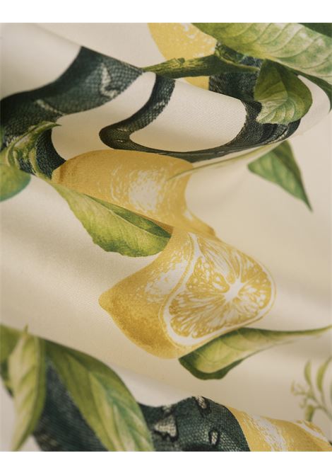 Ivory Long Petticoat Dress With Lemons Print ROBERTO CAVALLI | SKT162-4QI8900465