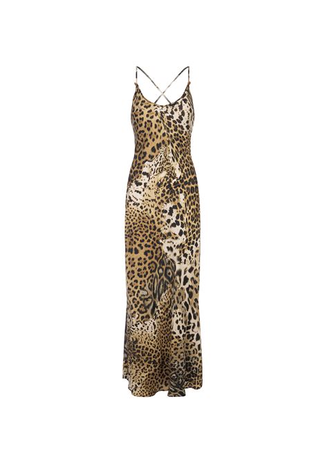 Lingerie Dress With Leopard Print ROBERTO CAVALLI | SKT166-4QG3400504