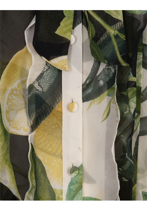 Ivory Shirt With Lemons Print ROBERTO CAVALLI | SKT706-CTI8909000
