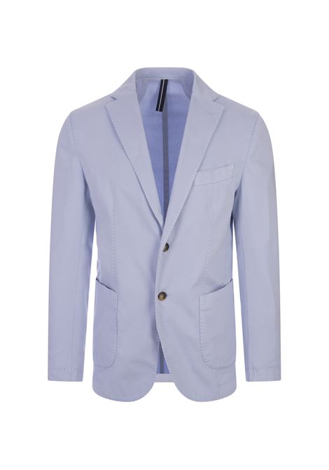 Light Blue Oxford Cotton Blazer RUSSO CAPRI | 3111/0012