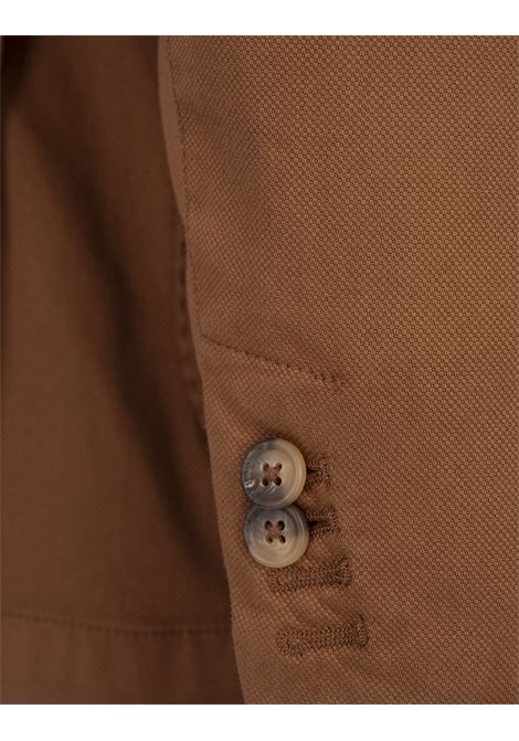 Light Brown Oxford Cotton Blazer RUSSO CAPRI | 3111/0063