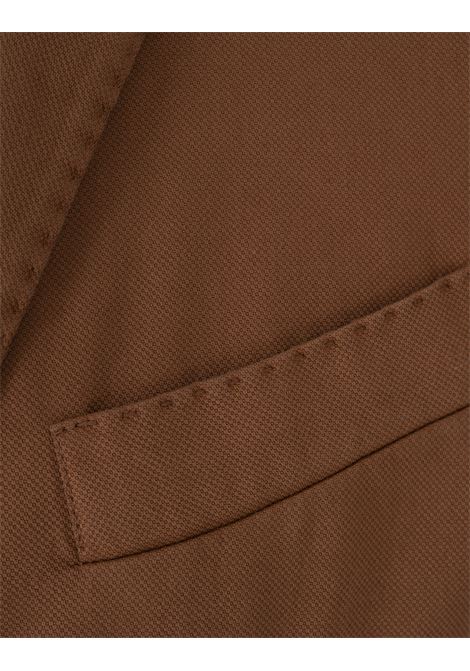 Light Brown Oxford Cotton Blazer RUSSO CAPRI | 3111/0063