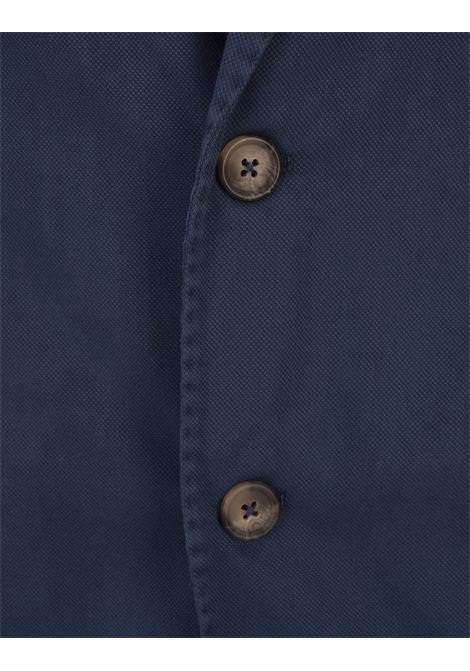 Dark Blue Oxford Cotton Blazer RUSSO CAPRI | 3111/0082