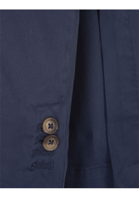 Dark Blue Oxford Cotton Blazer RUSSO CAPRI | 3111/0082