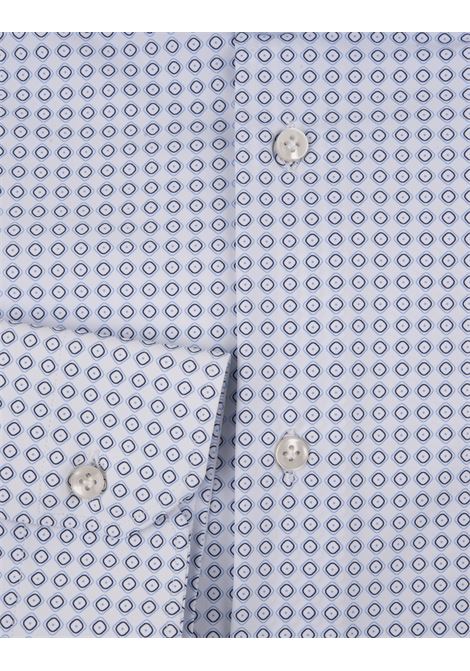 White Shirt With Blue Pattern SARTORIO | SCCSH427721