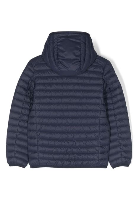 Plumtech Hooded Down Jacket In Navy Blue SAVE THE DUCK KIDS | J30650B-GIGA1890000
