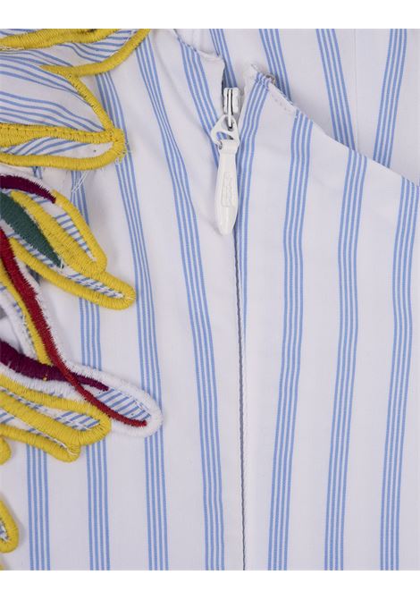 Striped Poplin Midi Dress With Embroidery STELLA JEAN | SS24SJA706RB007
