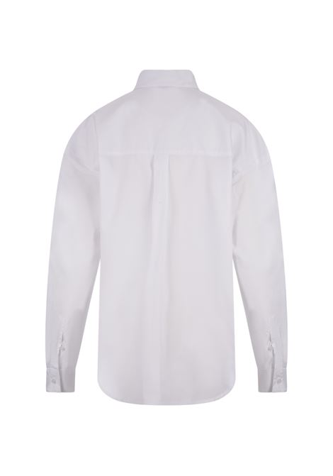 Over Fit Shirt In White Poplin STELLA JEAN | SS24SJB7270001