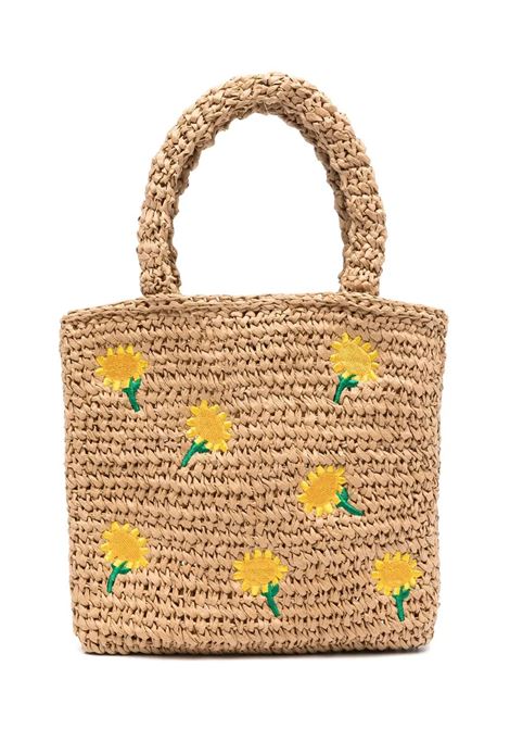 Raffia Tote Bag With Sunflowers STELLA MCCARTNEY KIDS | TU0B28-Z1924309