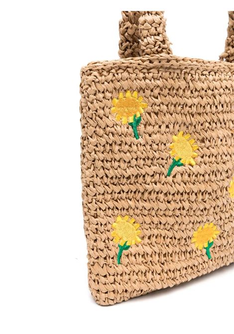 Raffia Tote Bag With Sunflowers STELLA MCCARTNEY KIDS | TU0B28-Z1924309