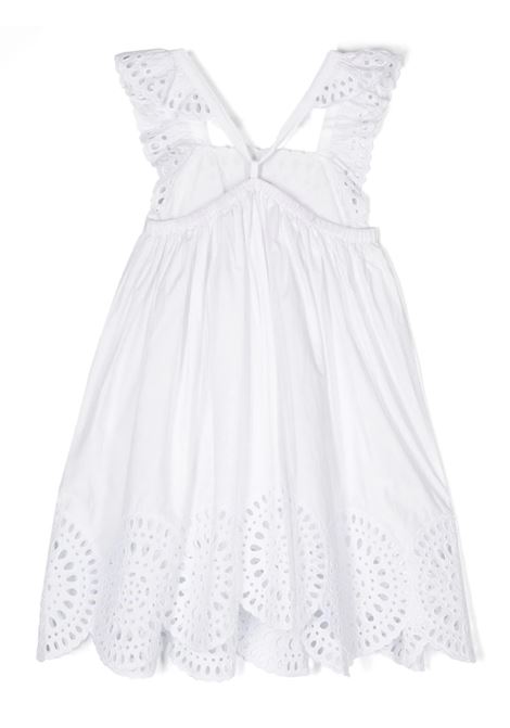White Sangallo Sleeveless Dress STELLA MCCARTNEY KIDS | TU1F82-Z1594101