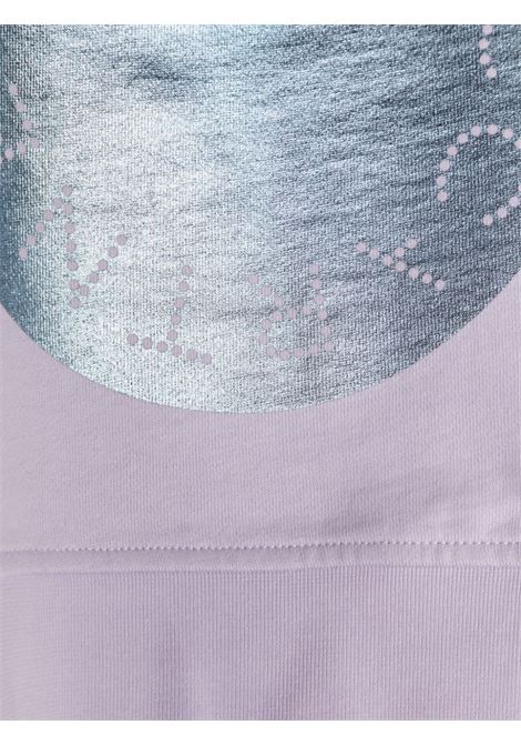 Lilac Sweatshirt With Metallic Logo Disc STELLA MCCARTNEY KIDS | TU4A70-Z0499572
