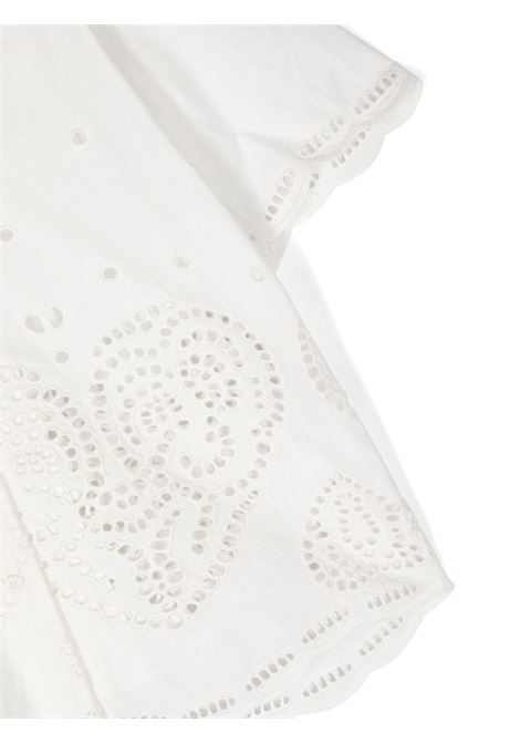 White Cotton Sangallo Lace Shirt STELLA MCCARTNEY KIDS | TU5A71-Z1882101