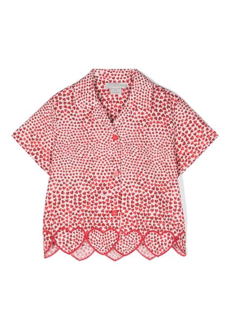 Hearts High Summer All-Over Shirt in Cotton STELLA MCCARTNEY KIDS | TU5A81-Z1838101RO