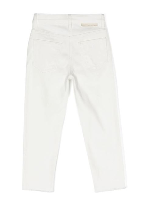 Patch Pocket Straight Leg Jeans Avorio STELLA MCCARTNEY KIDS | TU6D50-Z0156101